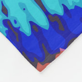 Tie dye fleece deken (Hoek)