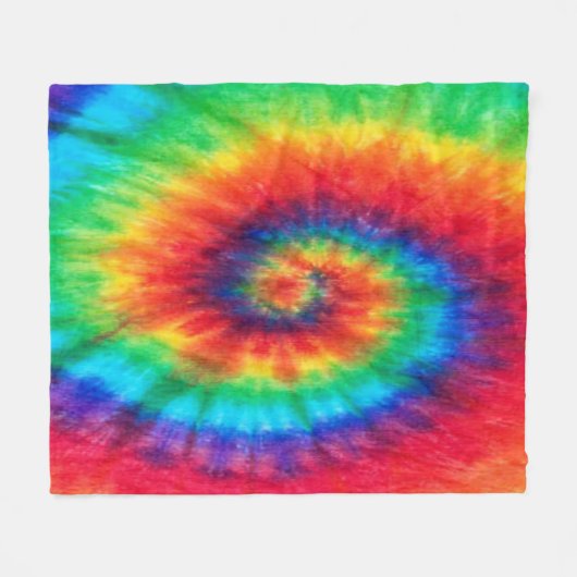 Tie dye fleece deken (Voorkant (Horizontaal))