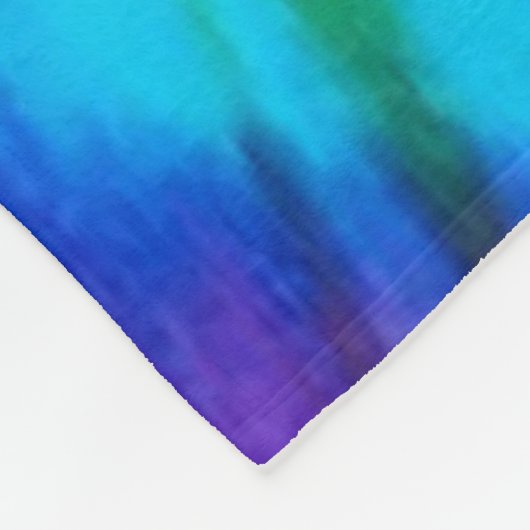 Tie dye fleece deken (Hoek)