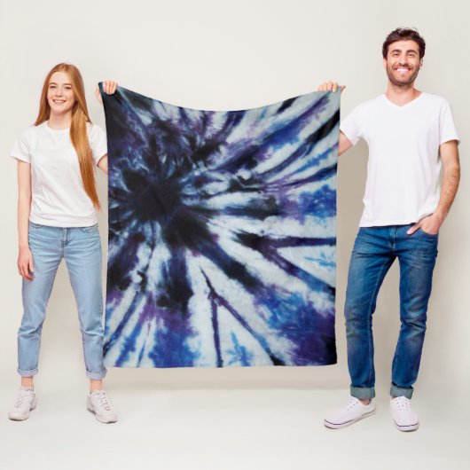 Tie Dye Fleece Deken (In situ)