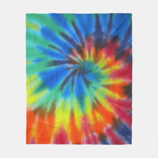 Tie dye fleece deken (Voorkant)