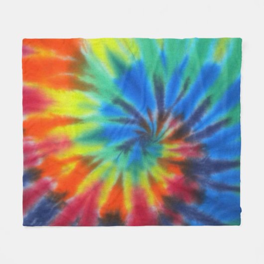 Tie dye fleece deken (Voorkant (Horizontaal))