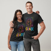Tie Dye Fourth Grade Typography Teacher First Day T-shirt (Unisex)