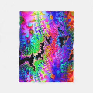 Tie Dye Fractal Art Fleece Deken