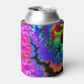 Tie Dye Fractal Blikjeskoeler (Blikje Voorkant)