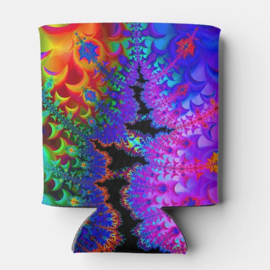 Tie Dye Fractal Blikjeskoeler (Achterkant)