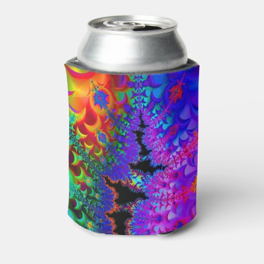 Tie Dye Fractal Blikjeskoeler (Blikje Achterkant)