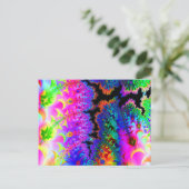 Tie Dye Fractal Briefkaarten (Staand voorkant)