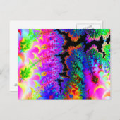 Tie Dye Fractal Briefkaarten (Voorkant / Achterkant)