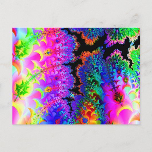 Tie Dye Fractal Briefkaarten (Voorkant)