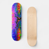 Tie Dye Fractal Skateboard (Voorkant)