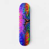 Tie Dye Fractal Skateboard (Voorkant)