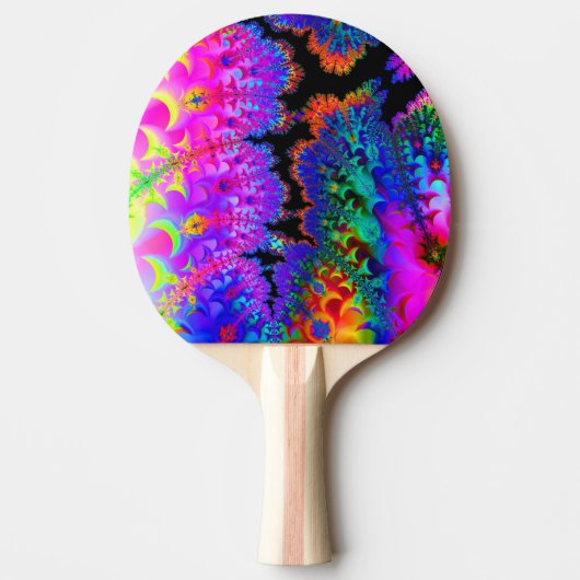 Tie Dye Fractal Tafeltennisbatje (Voorkant)