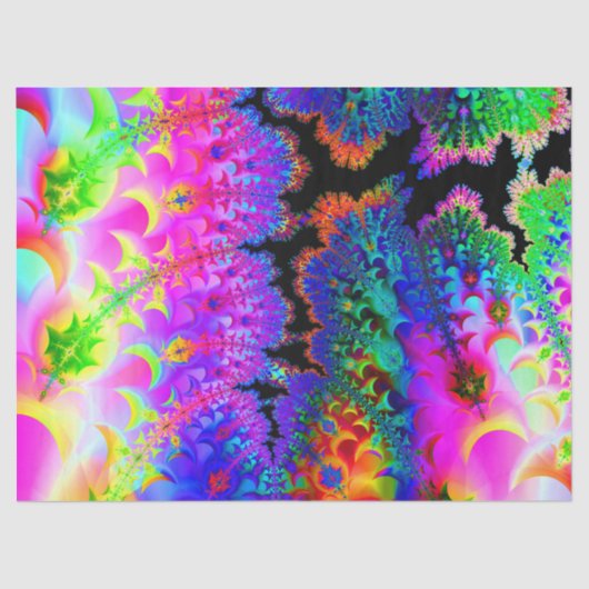 Tie Dye Fractal Tissuepapier (Voorkant)