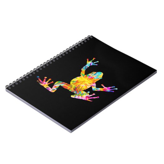 TIE DYE FROG NOTITIEBOEK (Linkerzijde)