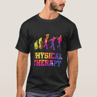 Tie Dye Fysiotherapie Evolutie PT Therapeut T-shirt