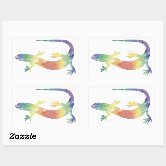 Tie Dye Gecko Sticker (Vel)