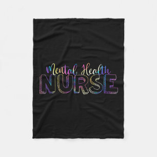 Tie Dye Geestelijke Gezondheid Verpleegkundige Psy Fleece Deken