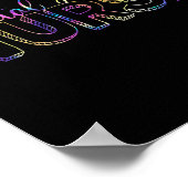 Tie Dye Geestelijke Gezondheid Verpleegkundige Psy Poster (Hoek)