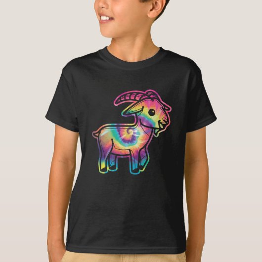 Tie Dye - Geit T-shirt (Voorkant)