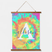 Tie-dye gepersonaliseerd   hangend wandkleed (Voorkant)
