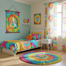 Tie-dye gepersonaliseerd   hangend wandkleed