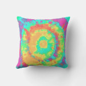 Tie-dye gepersonaliseerd kussen (Achterkant)