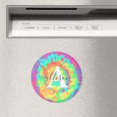 Tie dye gepersonaliseerd  magneet (Insitu (Vaatwasser))