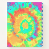 Tie dye gepersonaliseerd  notitieboek (Achterkant)