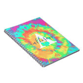 Tie-dye gepersonaliseerd notitieboek (Rechterzijde)