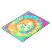 Tie-dye gepersonaliseerd notitieboek (Linkerzijde)