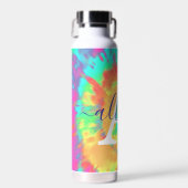 Tie dye gepersonaliseerd waterfles (Voorkant)
