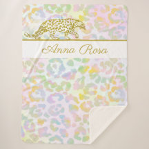 *~* Tie Dye Gold Leopard Pastel Spots