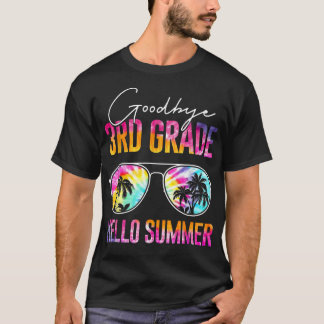 Tie Dye Goodbye 3e graad Hallo Summer last Day of T-shirt