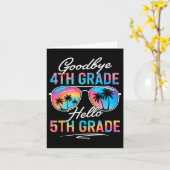 Tie Dye Goodbye 4th Grade Hello 5th Grade Summer S Kaart (Gele Bloem)