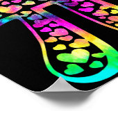 Tie Dye Grappige Moppie 3,14 Pi Getal Symbool Wisk Poster (Hoek)