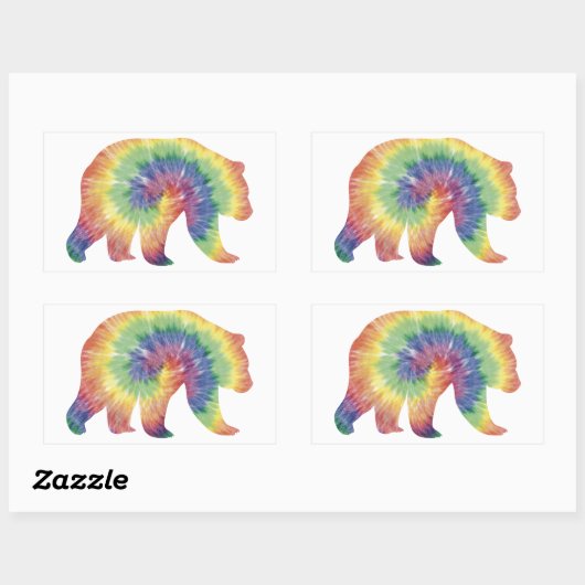 Tie Dye Grizzly Beer Sticker (Vel)