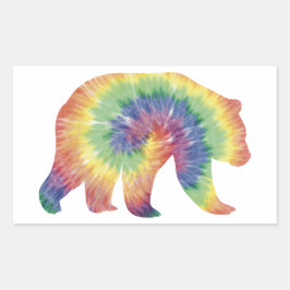 Tie Dye Grizzly Beer Sticker