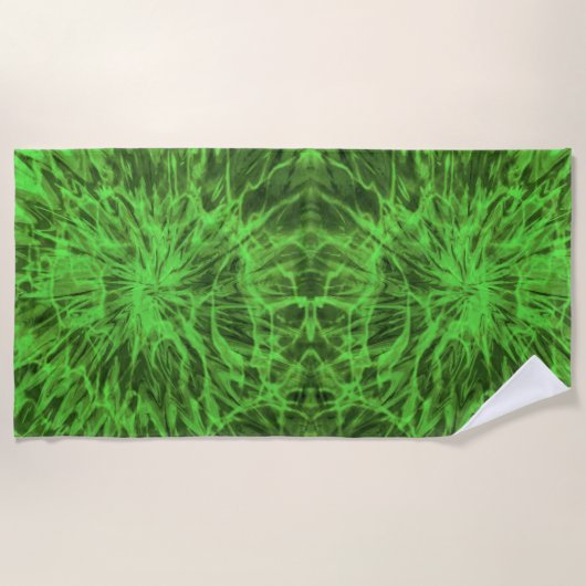 TIE DYE GROEN   STRANDLAKEN (Voorkant)