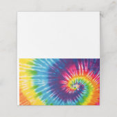 Tie Dye Groovy 70s Plaatskaarten Plaatskaartje (Buitenkant ongevouwen)