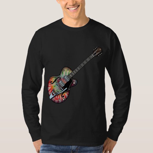 Tie Dye Guitar T-shirt (Voorkant)