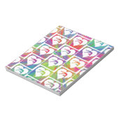 Tie Dye Gymnastics Pattern Notitieblok (Linkerzijde)