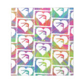 Tie Dye Gymnastics Pattern Notitieblok (Voorkant)