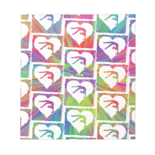 Tie Dye Gymnastics Pattern Notitieblok