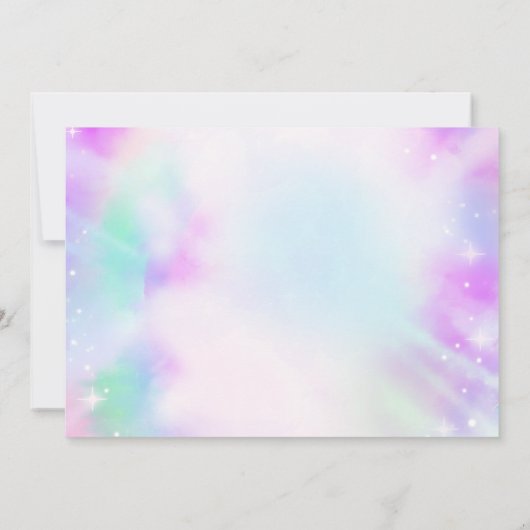 Tie Dye Gymnastiek Jump Verjaardagsfeestfoto Kaart (Achterkant)