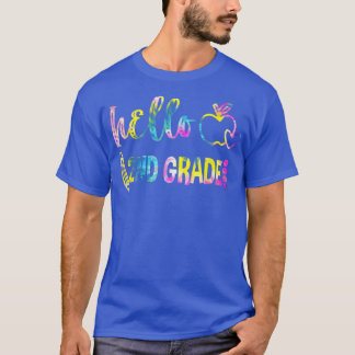 Tie Dye Hallo 2e graad Team 2e graad terug naar Sc T-shirt