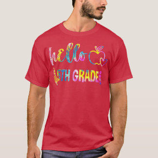 Tie Dye Hallo 5e Grade Team 5e Grade terug naar Sc T-shirt
