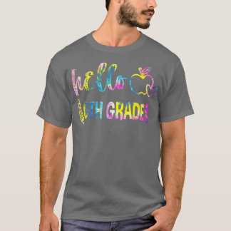 Tie Dye Hallo 6e Grade Team 6e Grade terug naar Sc T-shirt