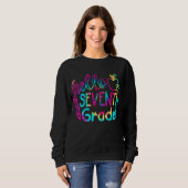 Tie Dye Hallo 7e graad van het team Trui (Voorkant volledig)