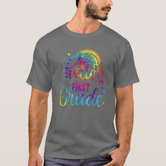 Tie Dye Hallo eerste klas lerarenstudent terug naa T-shirt